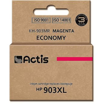 Actis KH-903MR ink (replacement for HP 903XL T6M07AE; Standard; 12 ml; magenta) - New Chip