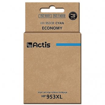 Actis KH-953CR ink for HP printer; HP 953XL F6U16AE replacement; Premium; 25 ml; cyan - Neuer Chip