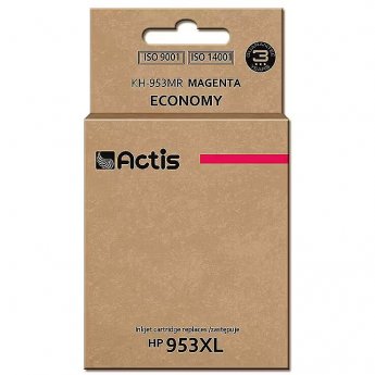 Actis KH-953MR ink (replacement for HP 953XL F6U17AE; Standard; 25 ml; magenta) - New Chip