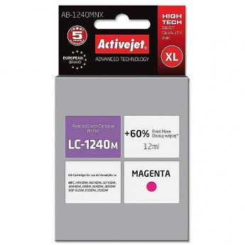 ActiveJet AB-1240MNX ink (replacement for Brother LC1220Bk/LC1240Bk; Supreme; 12 ml; magenta)