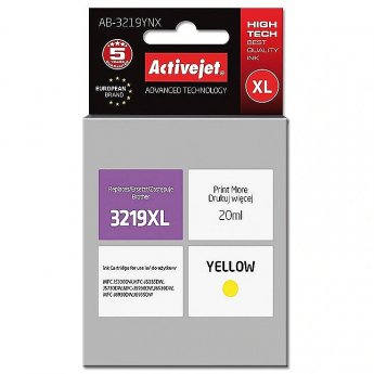 ActiveJet AB-3219YNX Ink Cartridge (replacement for Brother LC3219Y XL ; Supreme; 20 ml; yellow)