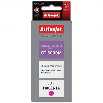 ActiveJet AB-5000M Ink Bottle (Replacement for Brother BT-5000M; Supreme; 50 ml; magenta)