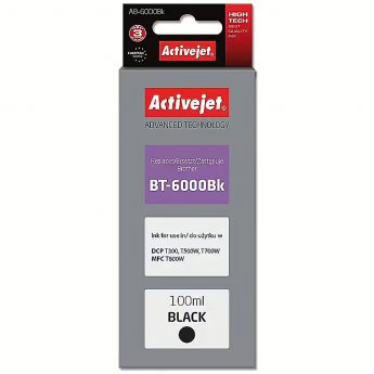 ActiveJet AB-6000Bk Ink Bottle (Replacement for Brother BT-6000BK; Supreme; 100 ml; black)