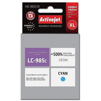 ActiveJet AB-985CN ink (replacement for Brother LC985C; Supreme; 19.5 ml; cyan)