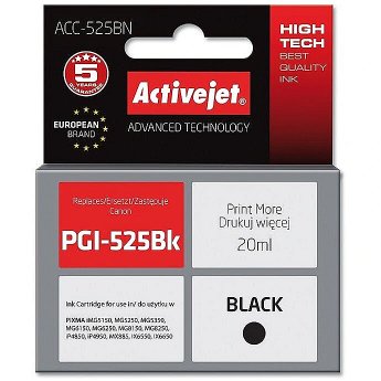 ActiveJet ACC-525BN ink (replacement for Canon PGI-525Bk; Supreme; 20 ml; black)