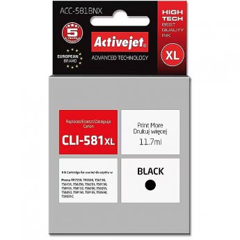 ActiveJet ACC-581BNX ink (replacement for Canon CLI-581XLBk; Supreme; 11,70 ml; black)