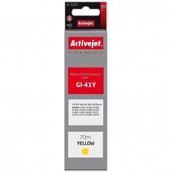 ActiveJet AC-G41Y Ink bottle for Canon printers, Replacement for Canon GI-41Y 4545C001; Supreme; 70 ml; yellow