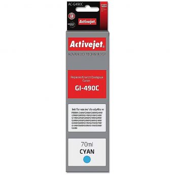 ActiveJet AC-G490C (zamiennik Canon GI-490C; Supreme; 70 ml; niebieski)