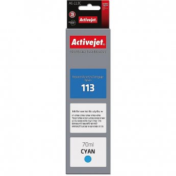 ActiveJet AE-113C ink (replacement for Epson 113 C13T06B240; Supreme; 70 ml; cyan)