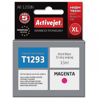 ActiveJet AE-1293N Ink (replacement for Epson T1293; Supreme; 15 ml; magenta)