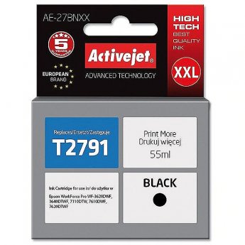 ActiveJet AE-27BNXX (zamiennik Epson 27XXL T2791; Supreme; 55 ml; czarny)