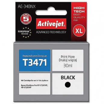 ActiveJet AE-34BNX ink (replacement for Epson 34XL T3471; Supreme; 30 ml; black)