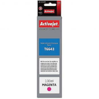 ActiveJet AE-664M ink (replacement for Epson T6643; Supreme; 100 ml; magenta)