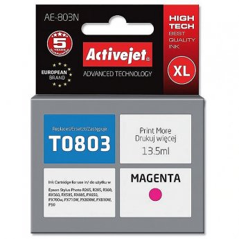 ActiveJet AE-803N Ink (Replacement for Epson T0803; Supreme; 13,5 ml; magenta)