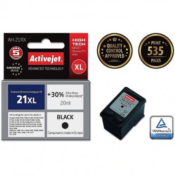 ActiveJet AH-21RX (zamiennik HP 21XL C9351A; Premium; 20 ml; czarny)