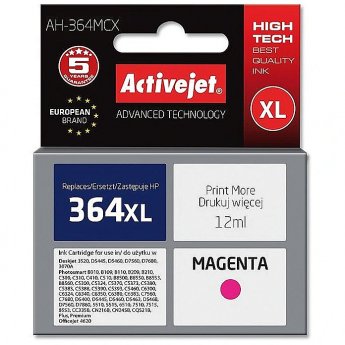 ActiveJet AH-364MCX ink (replacement for HP 364XL CB324EE; Premium; 12 ml; magenta)