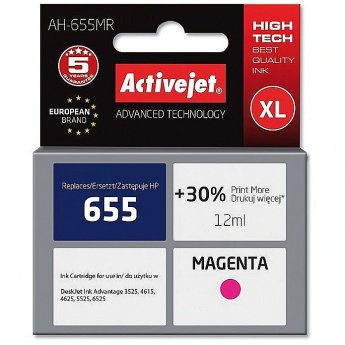 ActiveJet AH-655MR (zamiennik HP 655 CZ111AE; Premium; 12 ml; czerwony)