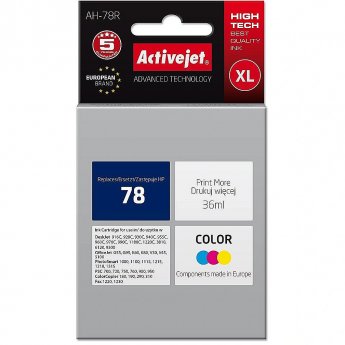 ActiveJet AH-78R Ink Cartridge (replacement for HP 78 C6578D; Premium; 36 ml; colour)