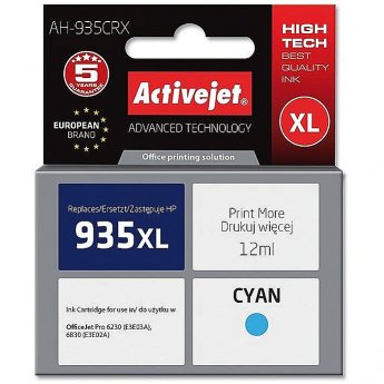 ActiveJet AH-935CRX ink (replacement for HP 935XL C2P24AE; Premium; 12 ml; cyan)