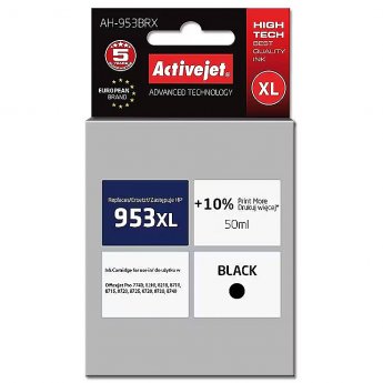 ActiveJet AH-953BRX ink for HP printer; HP 953XL L0S70AE replacement; Premium; 50 ml; black