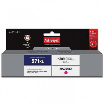 ActiveJet AH-971MRX ink (replacement for HP 971XL CN627AE; Premium; 100 ml; magenta)
