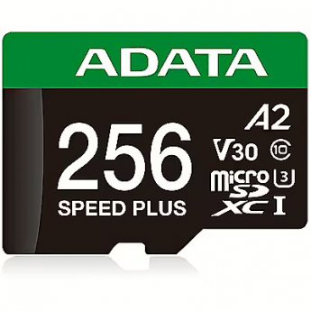 ADATA microSD Speed Plus card 256GB UHS1 U3 V30 A2 180/160 MB/s