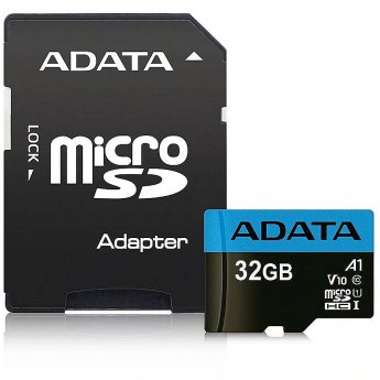 ADATA microSDHC, 32GB, Class10 + SD Adapter