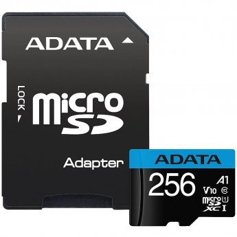 ADATA microSDXC, 256GB, Class 10 + SD Adapter