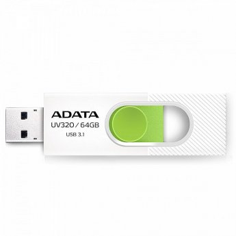 ADATA UV320, 64GB, White & Green