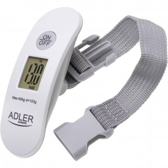 Adler | Travel Luggage Scale | AD 8189 | Maximum weight (capacity) 40 kg | Accuracy 100 g | White