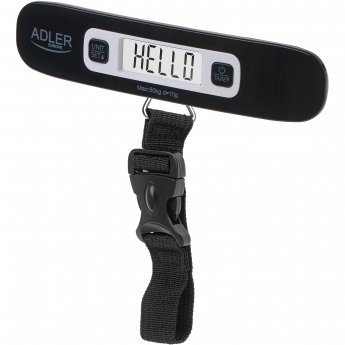 Adler | Travel Luggage Scale | AD 8190 | Maximum weight (capacity) 50 kg | Accuracy 10 g | Black