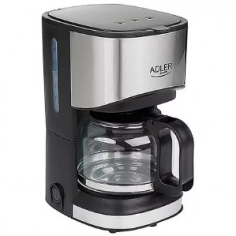 Adler drip coffee maker AD 4407, Stainless steel/Black