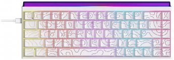 Ajazz Klawiatura mechaniczna przewodowa Ajazz NK68 Red Switch biała