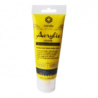 Akrila krāsa, 75ml, 1210 dzeltena (Mid Yellow)