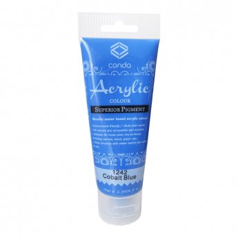 Akrila krāsa, 75ml, 1242 zila (Cobalt Blue)
