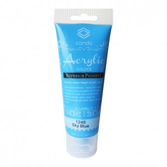 Akrila krāsa, 75ml, 1245 gaiši zila (Sky Blue)
