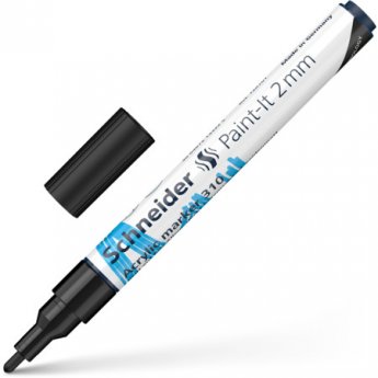 Akrila marķieris SCHNEIDER Paint-it 310, 2mm, melns