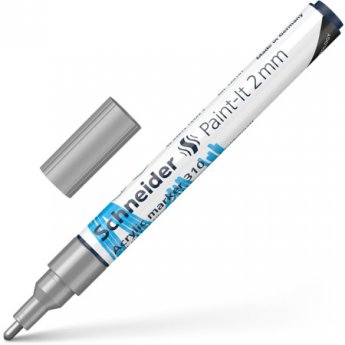 Akrila marķieris SCHNEIDER Paint-it 310, 2mm, sudraba