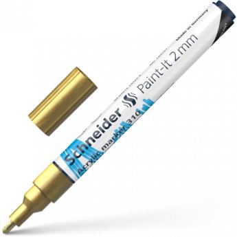 Akrila marķieris SCHNEIDER Paint-it 310, 2mm, zelta