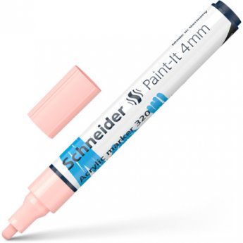 Akrila marķieris SCHNEIDER Paint-it 320, 4mm, aprikozu krāsā