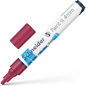 Akrila marķieris SCHNEIDER Paint-it 320, 4mm, bordo