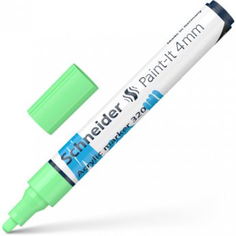 Akrila marķieris SCHNEIDER Paint-it 320, 4mm, gaisi zaļš