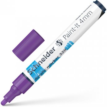 Akrila marķieris SCHNEIDER Paint-it 320, 4mm, violets
