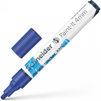Akrila marķieris SCHNEIDER Paint-it 320, 4mm, zils