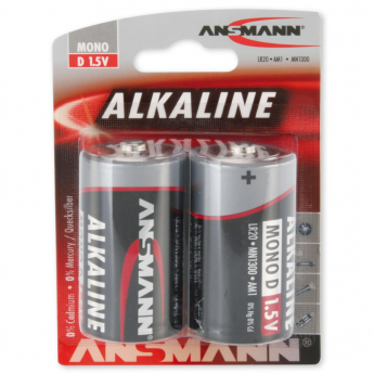 Alkaline baterijas, Mono, D, LR20, 2gab. 