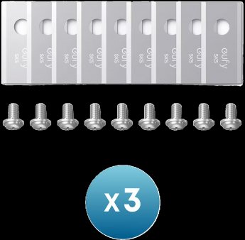 Anker Eufy Replacement Blade Set: 3x (9 Lawn Mower Blades and 9 Screws) Compatible E15/E18