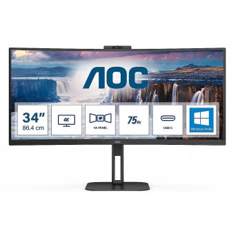 AOC CU34V5CW/BK, 34"