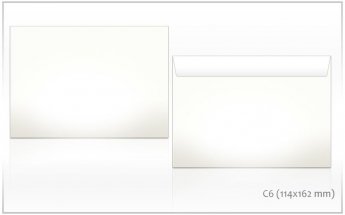 Aploksnes C6 HK formāts, 114x162mm, 1000 gab./iepak.  (2747) ar silikona lenti