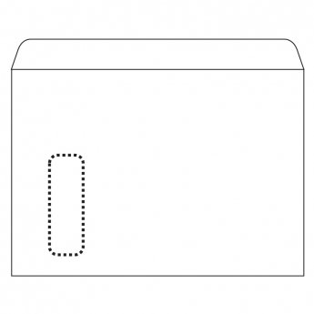 Aploksnes E4 H formāts, 90 g/m2, 229x324mm, 500 gab./iepak.