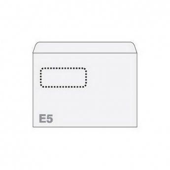 Aploksnes POSTAC ar logu 30x90mm E5 RH 156x220mm, 1000 gab./iepak.